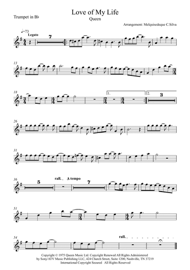 Love Of My Life (arr. Melquisedeque C.Silva)