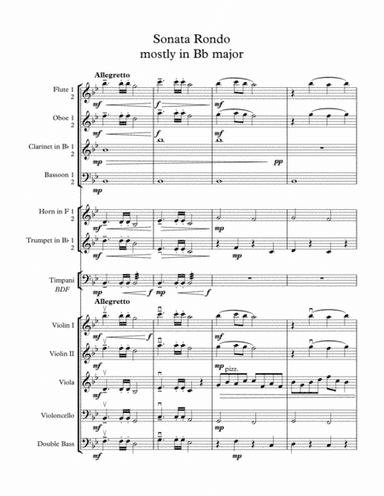 Sonata Rondo mostly in Bb Major