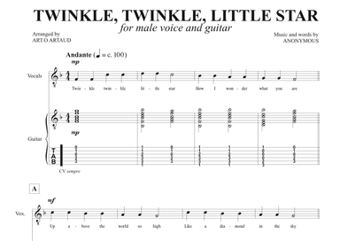Twinkle Twinkle Little Star (arr. Art.o Artaud)