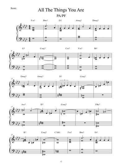 All The Things You Are (arr. Gabriel Busarello)