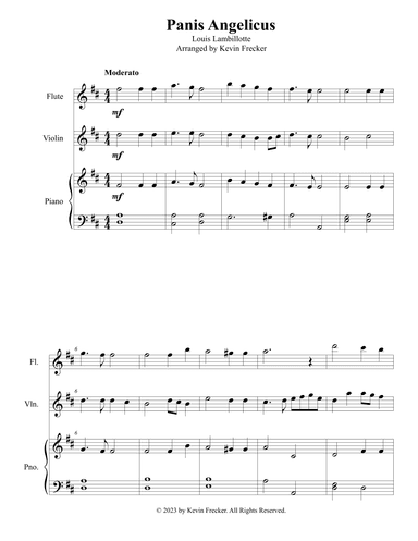 Panis Angelicus (arr. Kevin Frecker)