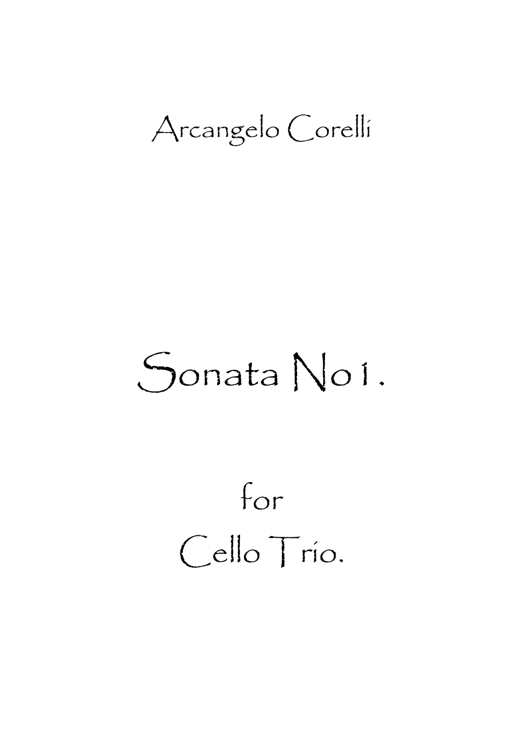 Sonata No.1 (arr. Spencer Bundy)