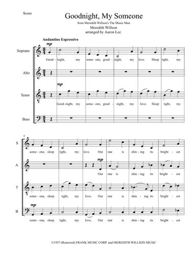 Goodnight, My Someone (arr. Aaron Lee)