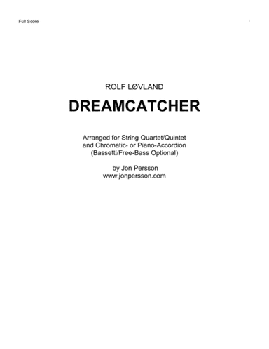 Dreamcatcher (arr. Jon Persson)