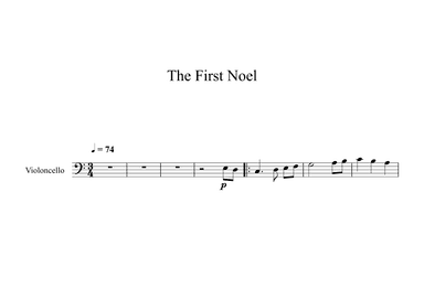 The First Noel (Cello) (arr. Digital Book Music)