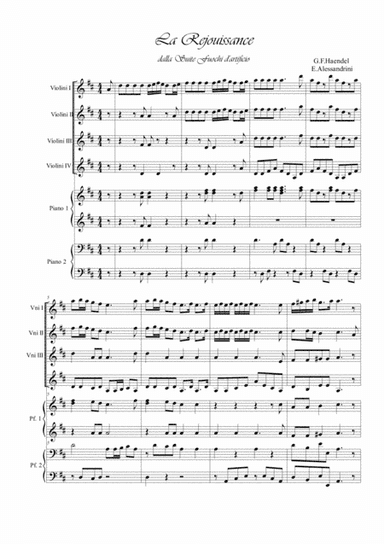 La Rejouissance (from  The Fireworks Suite) for sextet (arr. Ester Alessandrini)