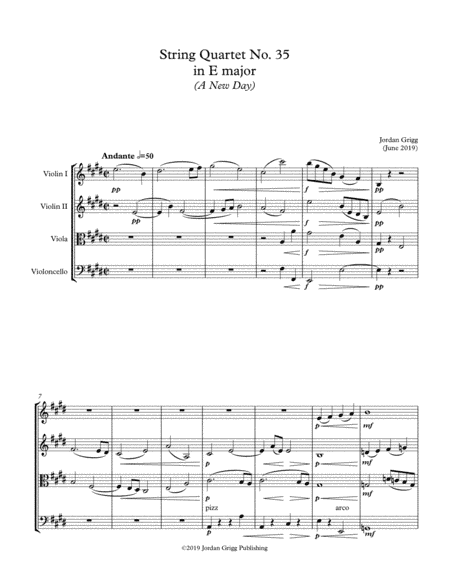 String Quartet No. 35 in E major (A New Day)