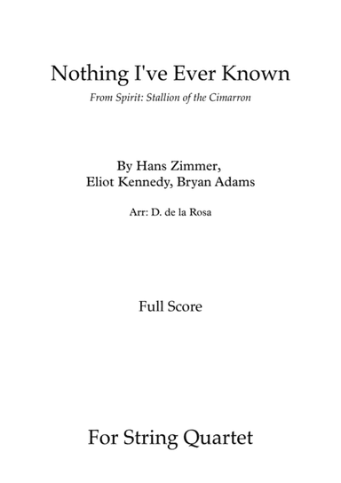 Nothing I've Ever Known (arr. Daniel de la Rosa Oliva)