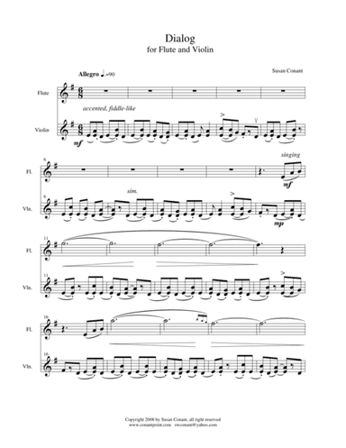 Dialog for Flute and Violin