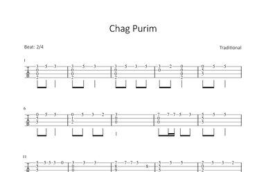 Chag Purim (arr. Bettina Schipp)