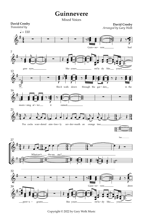 Guinnevere (arr. Gary Wolk)