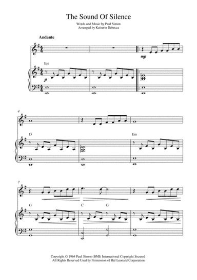 The Sound Of Silence (arr. Kaiserin Rebecca)