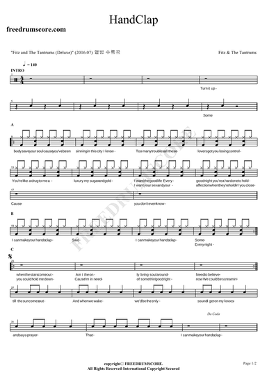 Handclap (arr. COPYDRUM)