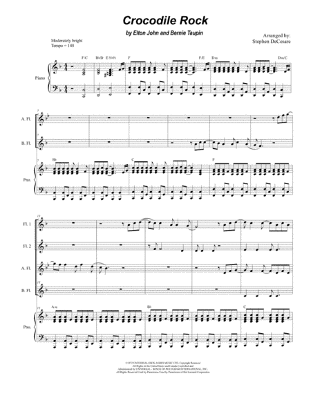 Crocodile Rock (arr. Stephen DeCesare)