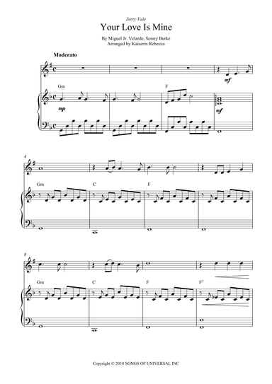 Your Love Is Mine (arr. Kaiserin Rebecca)
