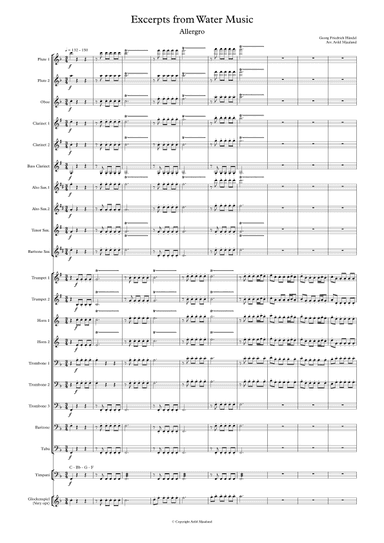 Excerpts from Water Music (arr. Arild Mjaaland)