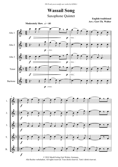 Wassail Song (arr. English Traditional)