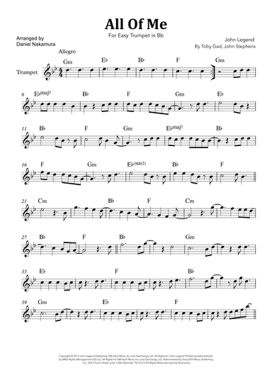 All Of Me (arr. Daniel Nakamura)