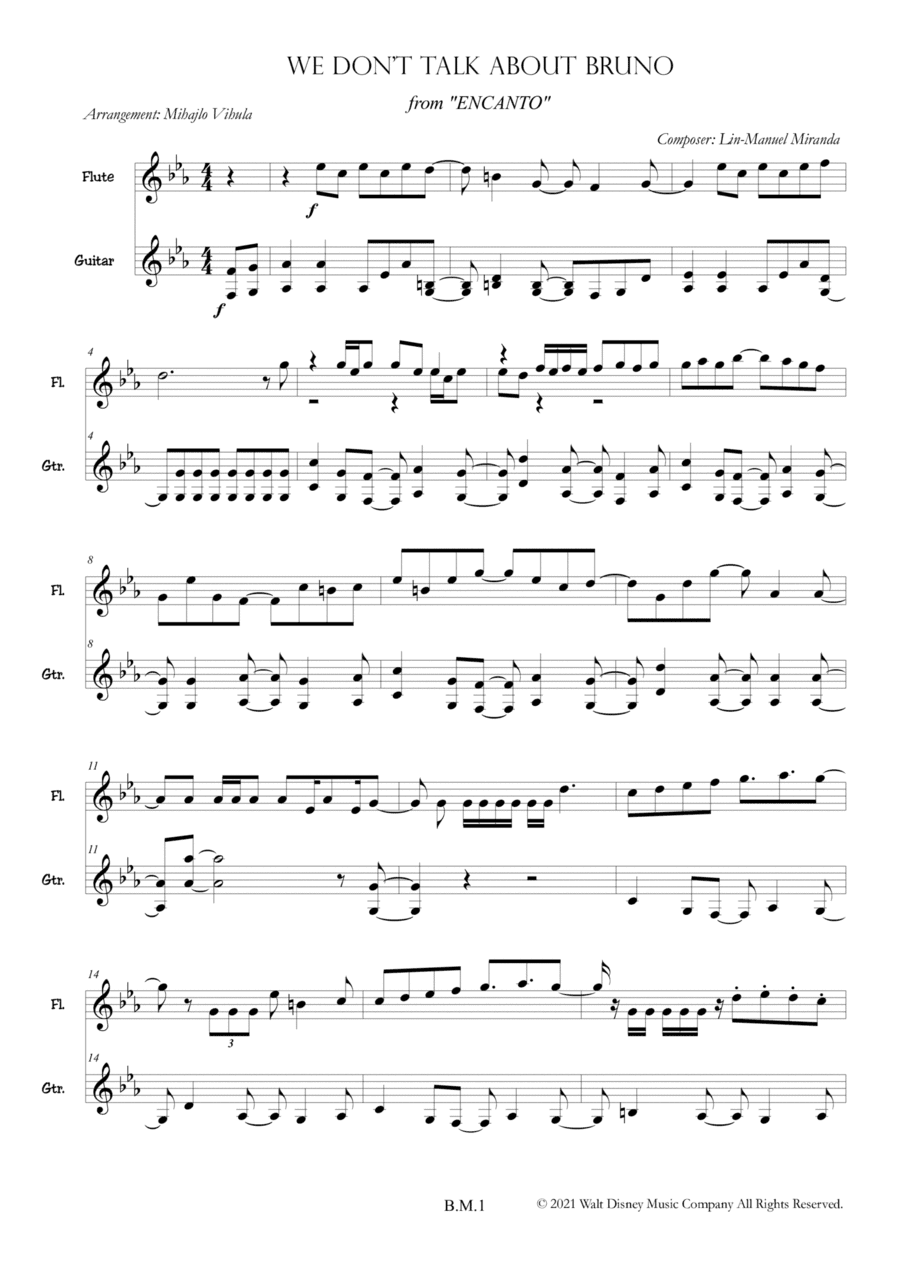 We Don't Talk About Bruno (arr. Mihajlo Vihula)