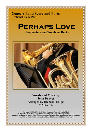 Perhaps Love (arr. Brendan James Elliget MAGA 537)