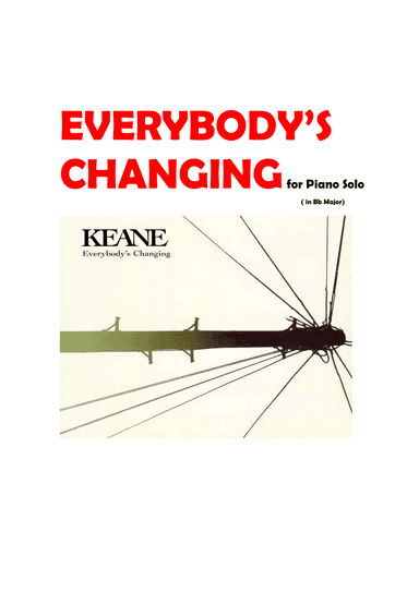 Everybody's Changing (arr. Jhavilah)