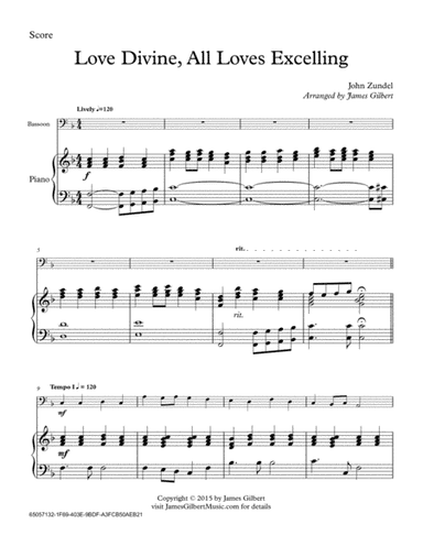 Love Divine, All Loves Excelling (arr. James Gilbert)