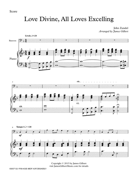 Love Divine, All Loves Excelling (arr. James Gilbert)