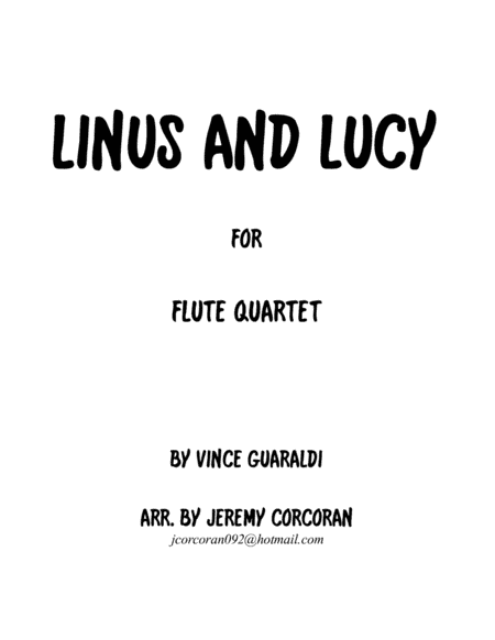 Linus And Lucy (arr. Jeremy Corcoran)