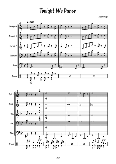 Tonight We Dance( Brass Quintet+)