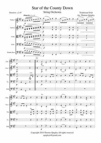 Star of the County Down (arr. Thomas Quigley)