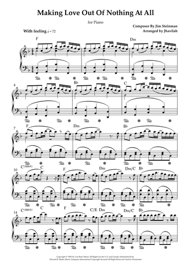 Making Love Out Of Nothing At All (arr. Jhavilah)