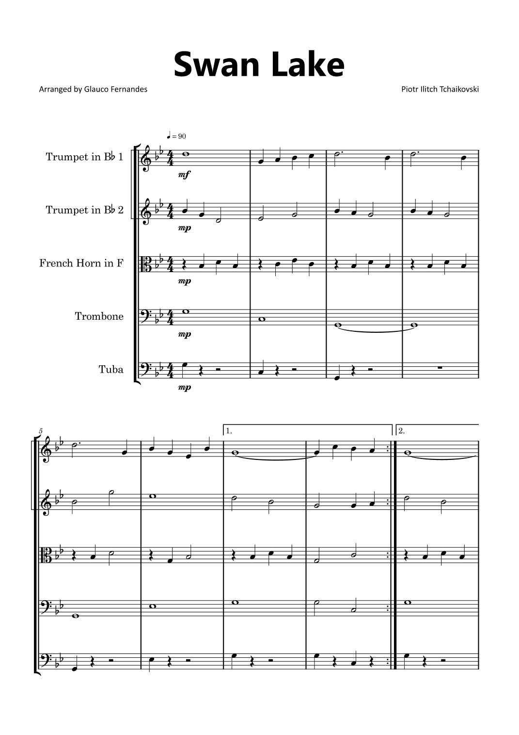 Swan Lake (arr. Glauco Fernandes)