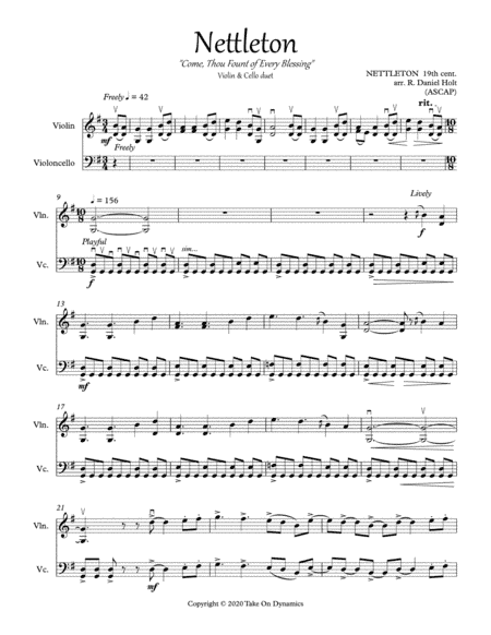 Nettleton - Come, Thou Fount of Every Blessing (arr. R. Daniel Holt)