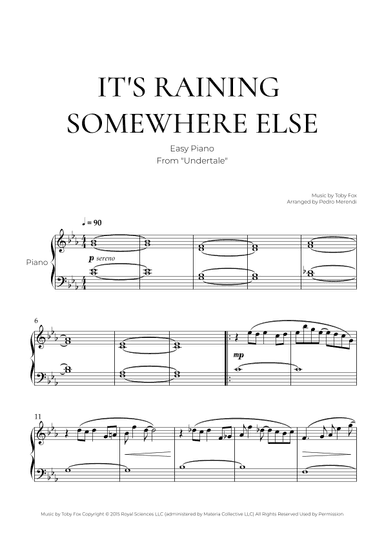 It's Raining Somewhere Else (arr. Pedro Merendi)