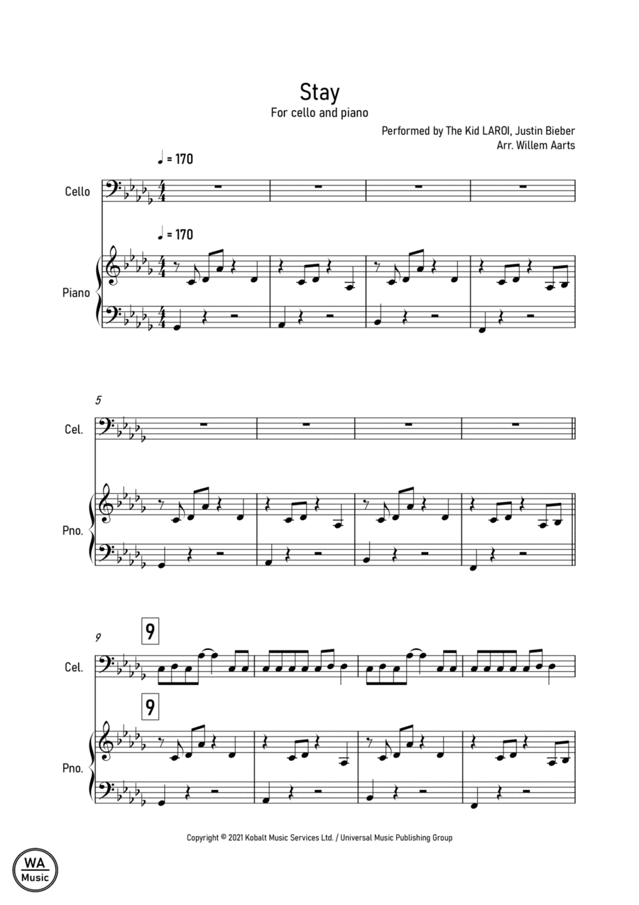 Stay (arr. Willem Aarts)