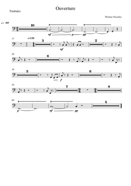Ouverture/Timpani PART