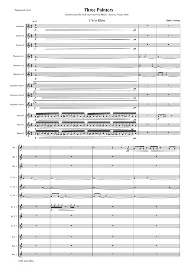 Three Painters (score)