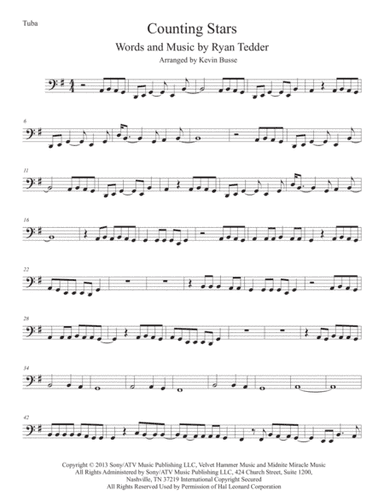 Counting Stars (arr. Kevin Busse)
