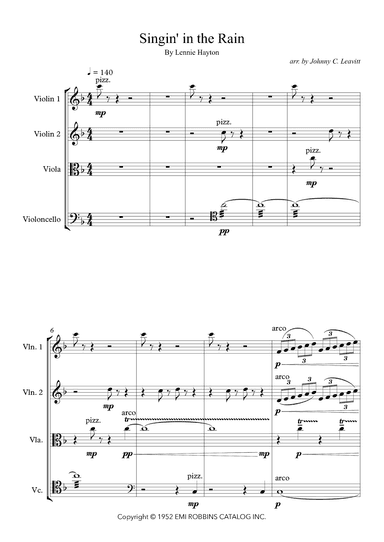 Singing In The Rain (arr. Johnny C. Leavitt)