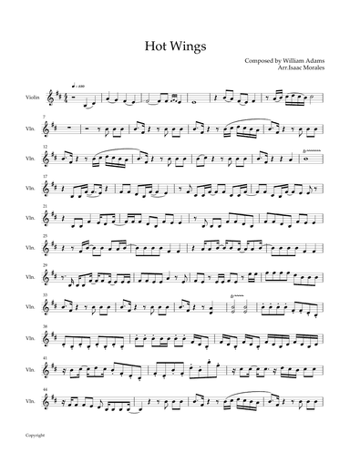 Hot Wings (i Wanna Party) (arr. Isaac Morales)