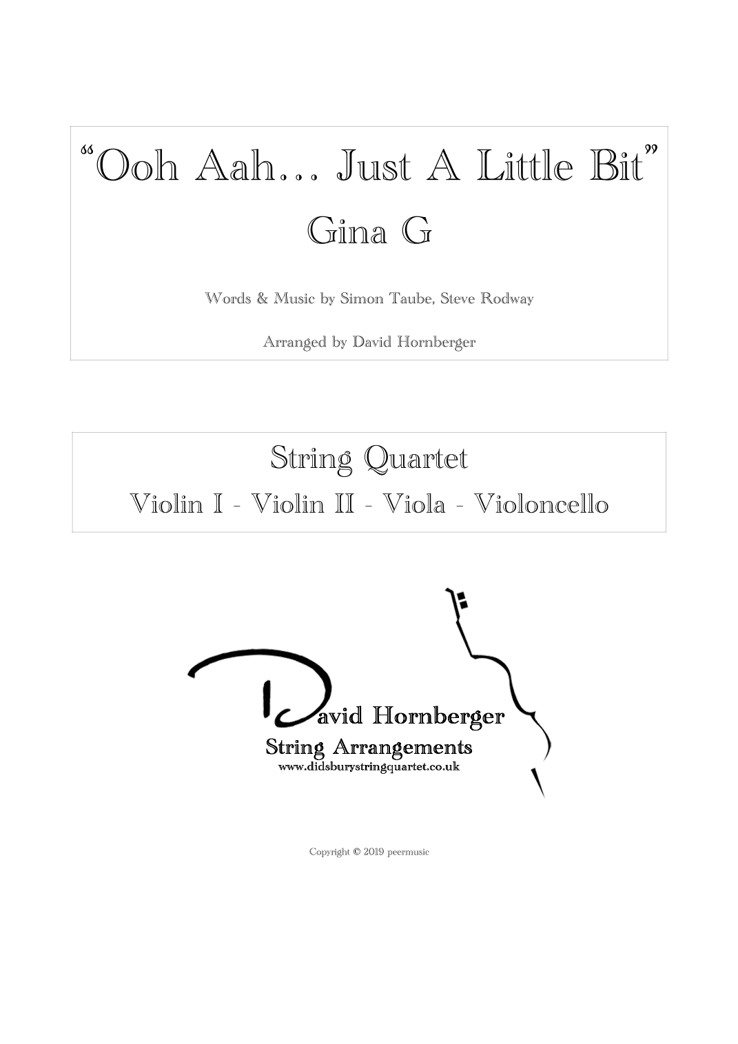 Ooh Aah... Just A Little Bit (arr. David Hornberger)