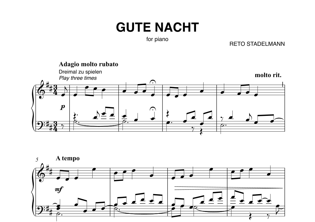 Gute Nacht