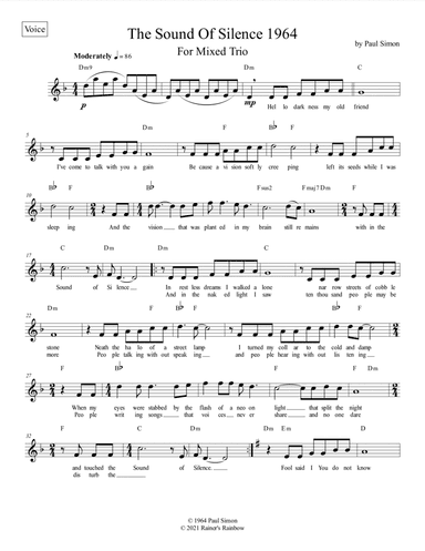 The Sound Of Silence (arr. R G Roth)