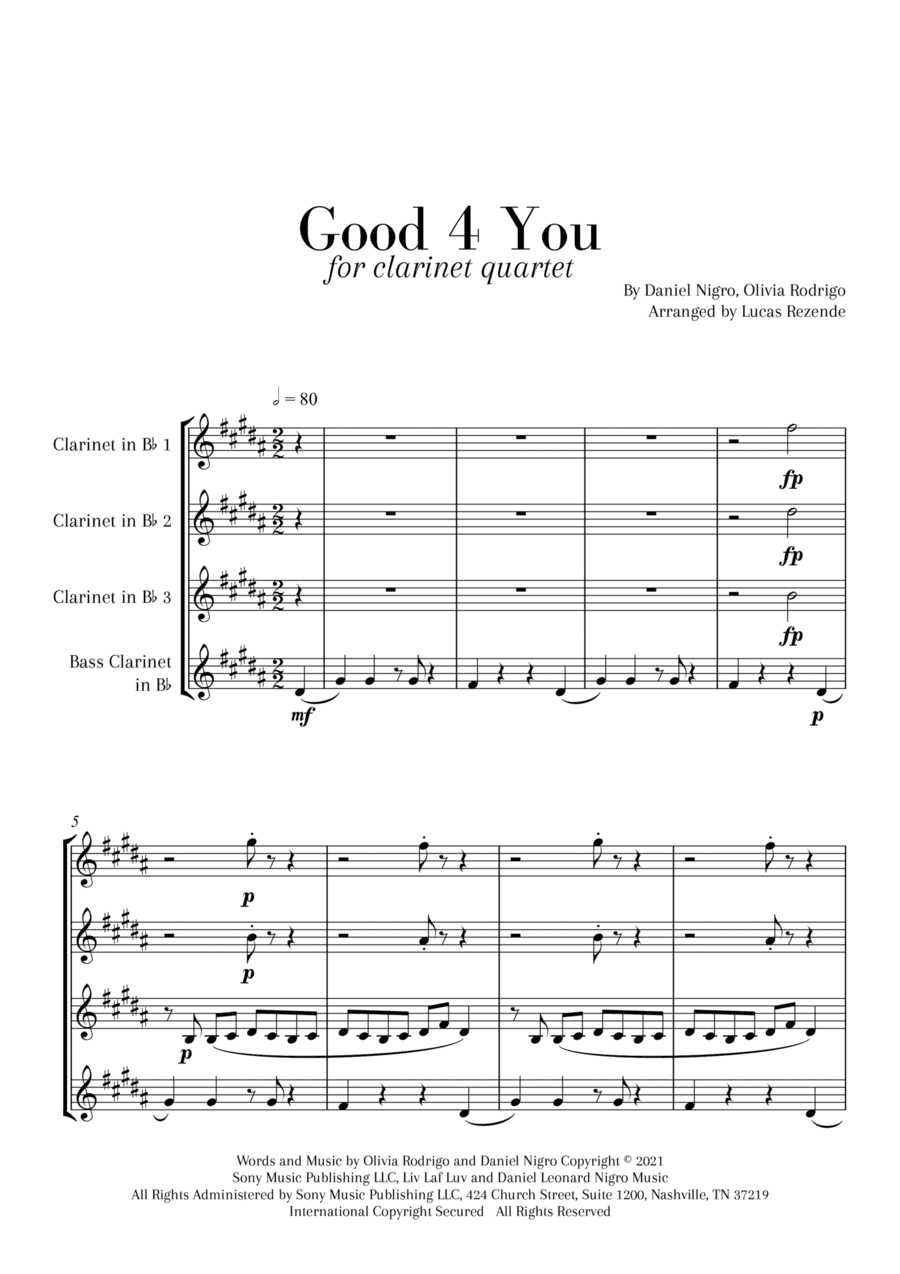 Good 4 U (arr. Lucas Rezende)