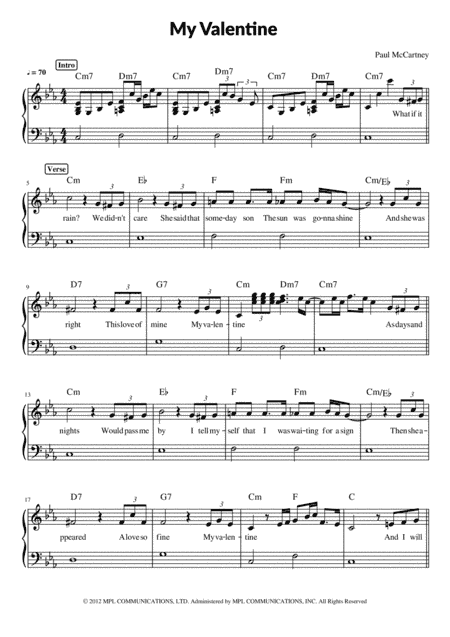 My Valentine (arr. Pave)