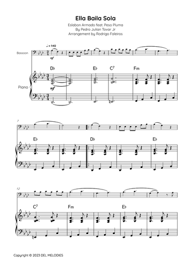 Ella Baila Sola (arr. Rodrigo Faleiros)