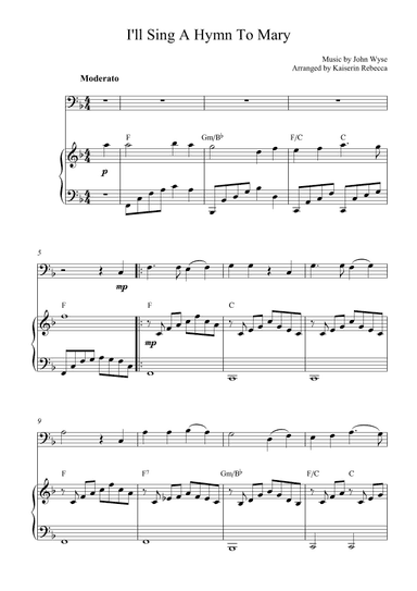 I'll Sing A Hymn To Mary (arr. Kaiserin Rebecca)