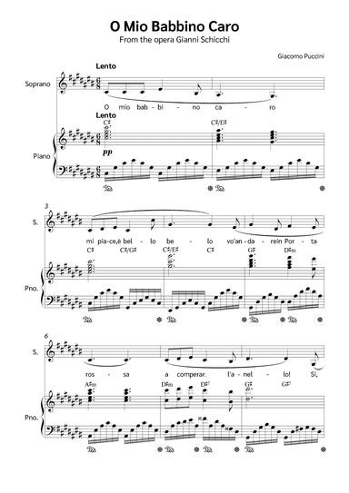 O Mio Babbino Caro (arr. Jackson Spindler)