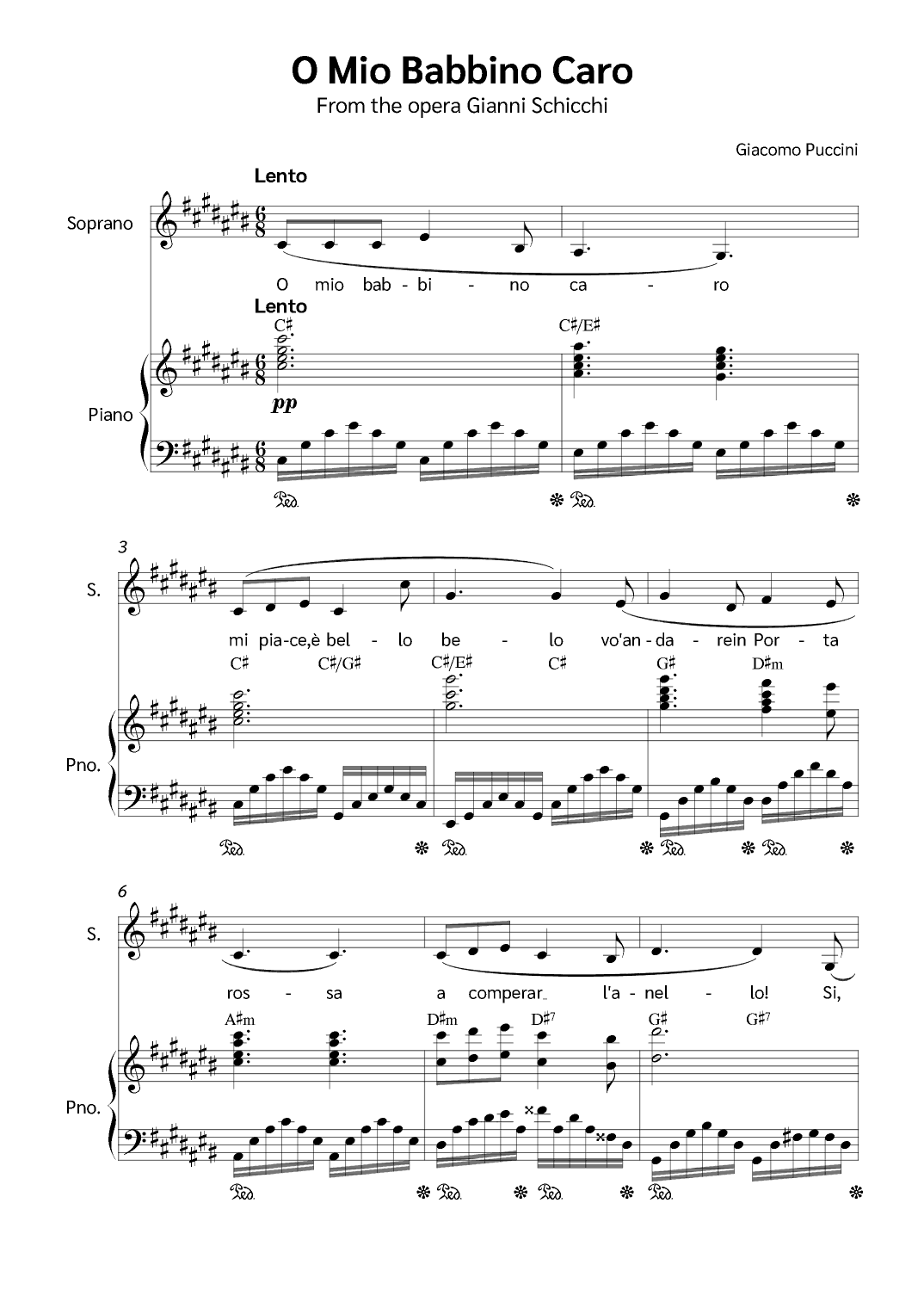 O Mio Babbino Caro (arr. Jackson Spindler)