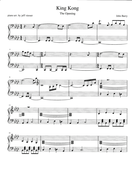 King Kong (arr. jeff siesser)
